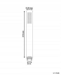 Słuchawka prysznicowa CABUYAL Mosiądz Srebrny 3