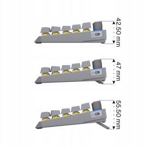 Klawiatura Endorfy Thock V2 75% Wireless ENDORFY Yellow by Gateron (EY5A131) 15