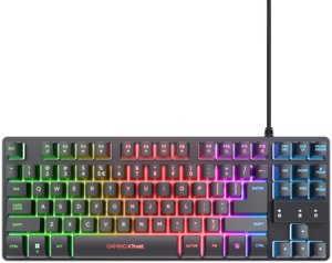 Klaviaturas komplekts Trust GXT798W US melns 8713439255867 25586 (8713439255867) 2