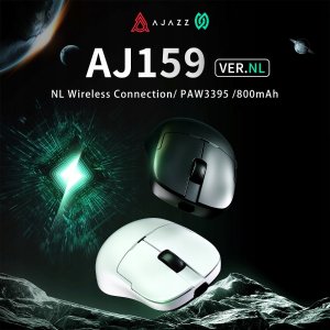 Mysz gamingowa bezprzewodowa  Ajazz  AJ159P MC -3 Mod-White-Pixart 3311 Charging Dock 7