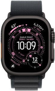 APPLE 49mm Black Alpine�Loop -�Medium - Black Titanium Finish 3