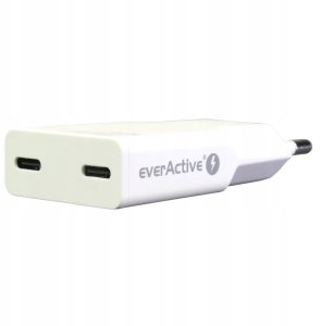 Ładowarka sieciowa 2 x USB-C Quick Charge 4+ 30W SUPER SLIM biała 3