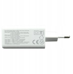 Ładowarka sieciowa GaN 1 x USB, 2 x USB-C Quick Charge 4+ 65W biała 4