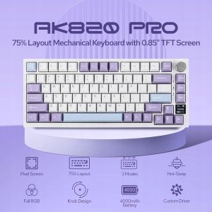 Klawiatura Akko Ajazz AK820 Pro (AK820PRO-G-PWB) 14