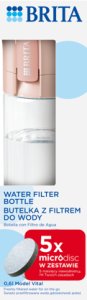 Brita Butelka filtrująca Vital Pastelowa brzoskwinia + 5 dysków 5