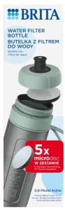 Brita Butelka filtrująca Active Pastelowa zieleń + 5 filtrów do wody 7