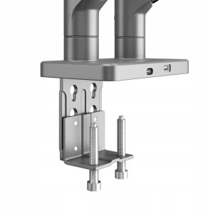 Metalowy uchwyt na dwa monitory JAKE, szary 6