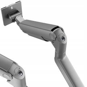 Metalowy uchwyt na dwa monitory JAKE, szary 8