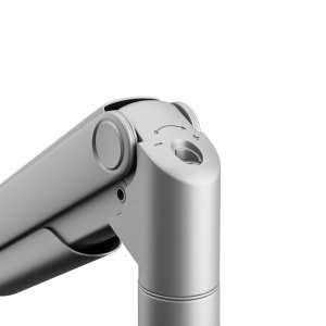 Metalowy uchwyt na dwa monitory JAKE, szary 9