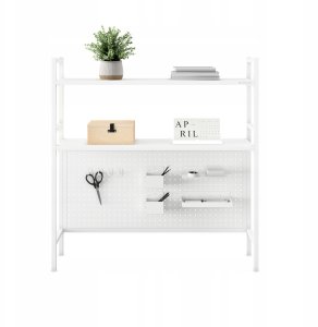 Metalowa nadstawka na biurko JENNY, 950 x 980 x 220 mm, biała 2