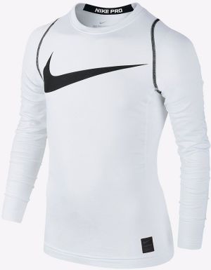 Nike Koszulka dziecięca JR NP HPRWM TOP LS HBR biała r. XL 1