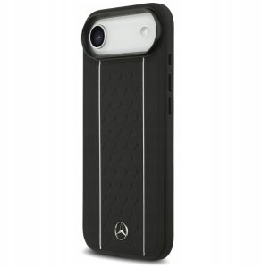 Mercedes Etui Leather Star Pattern Stripes MagSafe do iPhone Air czarny 2
