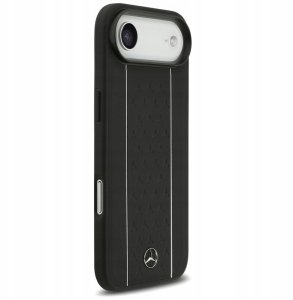 Mercedes Etui Leather Star Pattern Stripes MagSafe do iPhone Air czarny 4