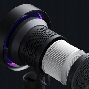 Wentylator Jisulife Wentylator turbinowy Table Fan Pro3 10000mAh biurkowy z filtrem - ciemnoszary 8