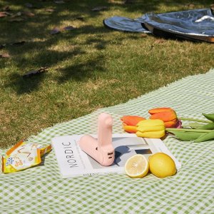 Wentylator Jisulife Mini wentylator Jisulife Handheld Fan Life8 Plus przenośny wiatraczek USB z funkcją powerbanka 4500mAh i latarką - różowy 3