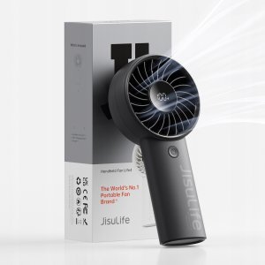 Mini wentylator Jisulife Handheld Fan Life4 5000mAh przenośny wiatraczek USB - czarny 4