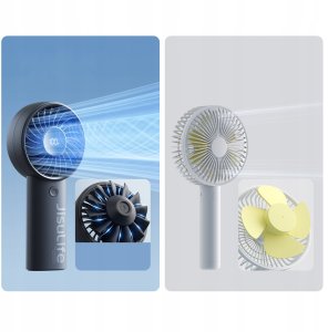 Mini wentylator Jisulife Handheld Fan Life4 5000mAh przenośny wiatraczek USB - czarny 10