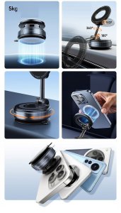 Przyssawka Uchwyt Mocowanie Magnes Magsafe Na Telefon Iphone / Ulanzi Sk-25 10