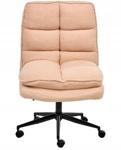 Krzesło biurowe ADDISON Boucle Brzoskwiniowy 7