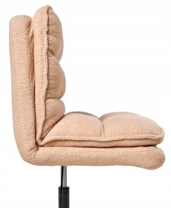 Krzesło biurowe ADDISON Boucle Brzoskwiniowy 8