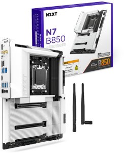 NZXT N7 B850 WiFi White DDR5 AM5 White Cover N7-B85XT-W1 2