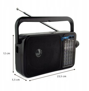 Radio sieciowo-bateryjne AM, FM RENEW FORCE RADIO FM AM PRZENOŚNE 10