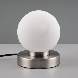 Lampa stołowa RL Light Lampka nocna Prinz R54011001 RL Light kula bańka ball srebrna biała 3