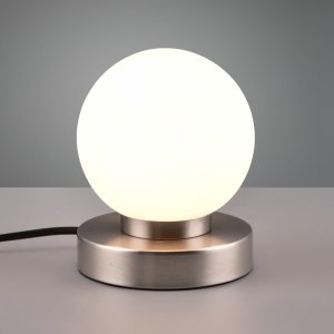 Lampa stołowa RL Light Lampka nocna Prinz R54011001 RL Light kula bańka ball srebrna biała 4