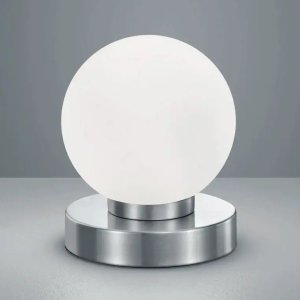 Lampa stołowa RL Light Lampka nocna Prinz R54011001 RL Light kula bańka ball srebrna biała 5