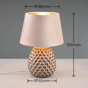 Ceramiczna lampka nocna Ariana R51531944 RL Light wypustowa beżowa 6