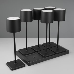 Lampki nocne Fernandez R54096632 LED 6W 2700-600K stacja ładowania czarny 7