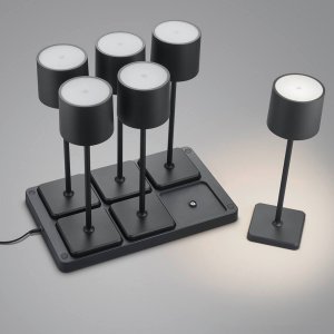 Lampki nocne Fernandez R54096632 LED 6W 2700-600K stacja ładowania czarny 8