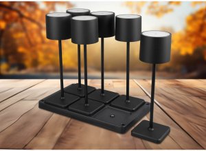 Lampki nocne Fernandez R54096632 LED 6W 2700-600K stacja ładowania czarny 10