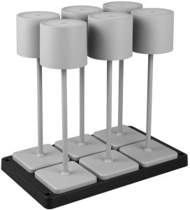 Nocna lampka Fernandez R54096677 LED 6W 2700-600K szara 2