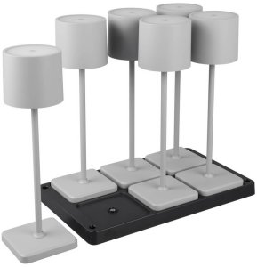 Nocna lampka Fernandez R54096677 LED 6W 2700-600K szara 4