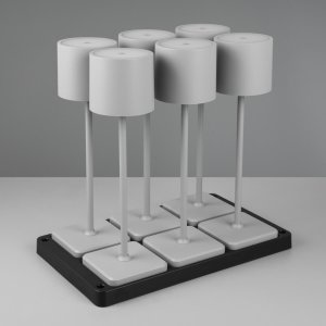 Nocna lampka Fernandez R54096677 LED 6W 2700-600K szara 6