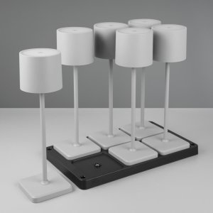 Nocna lampka Fernandez R54096677 LED 6W 2700-600K szara 7