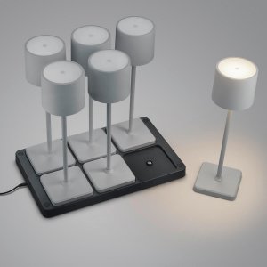 Nocna lampka Fernandez R54096677 LED 6W 2700-600K szara 8