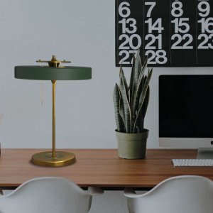 Sypialniana lampka nocna Banquero ABR-BAQUERO Abruzzo owalna zielona 13