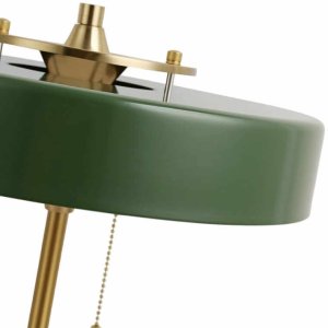 Sypialniana lampka nocna Banquero ABR-BAQUERO Abruzzo owalna zielona 7