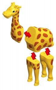 Zestaw Malik Malblo Magnetic Zwierzęta z dżungli MALIK 3