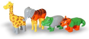 Zestaw Malik Malblo Magnetic Zwierzęta z dżungli MALIK 9