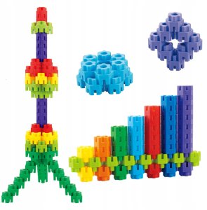 Klocki Małych Geniuszy rubki 65 elementów 5