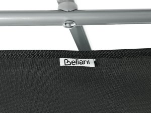 Leżak ogrodowy FOLIGNO Rozkładany Metal Czarny 11