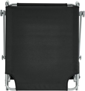 Leżak ogrodowy FOLIGNO Rozkładany Metal Czarny 7