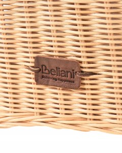 Beliani Fotel ogrodowy z otomaną AIGANI Rattan Naturalny 13