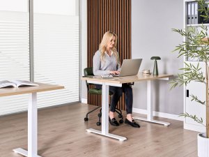 Biurko Beliani Destines Jasnobrązowe 120 cm x 60 cm 2