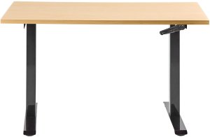 Biurko Beliani Destines Czarno-Beżowe 120 cm x 60 cm 7