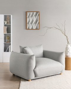 Fotel LUVOS Jasnoszary 15