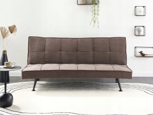Sofa rozkładana dla 3 osób HASLE Brązowy 2